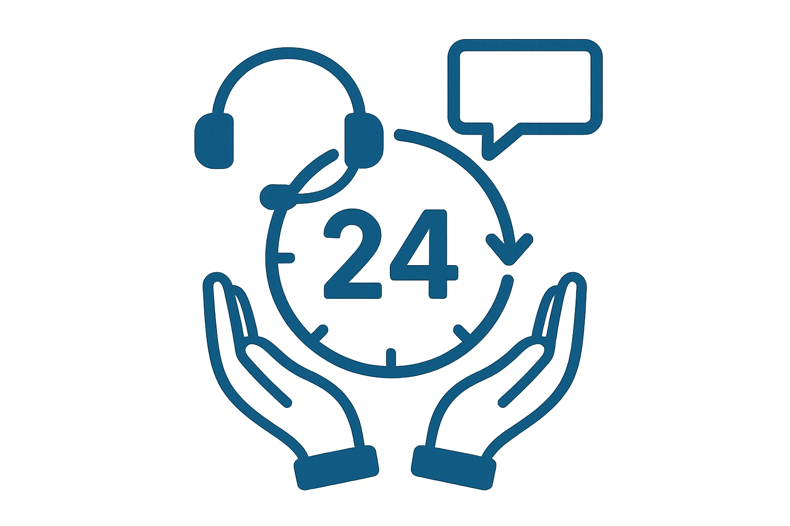 symbol for 24-hour support