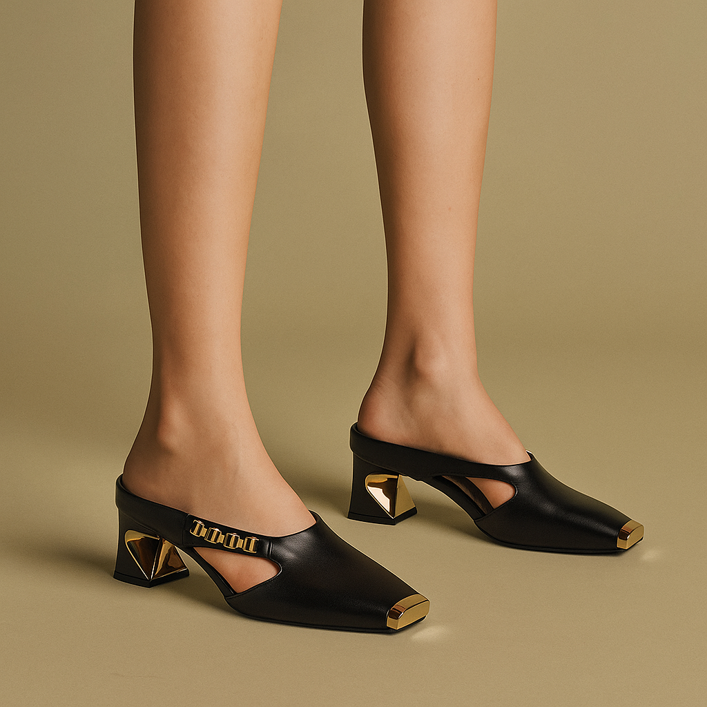 Marciana Metal Toe Heels