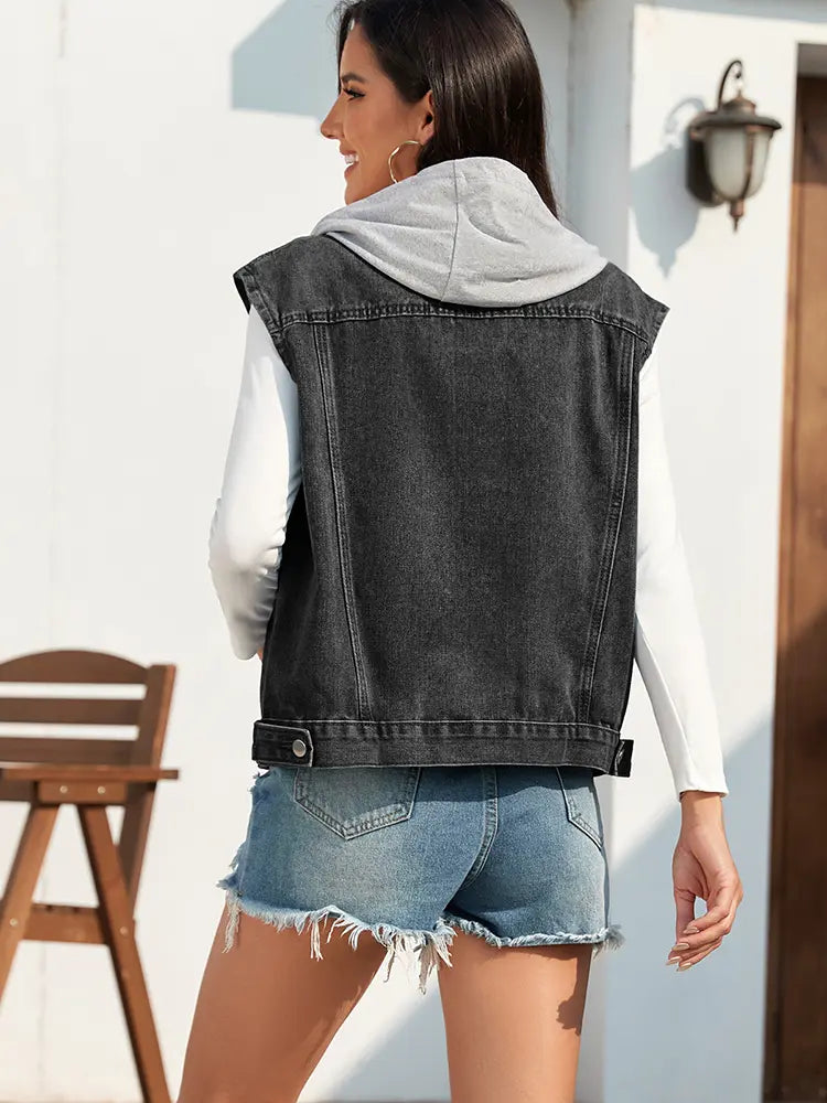 Colete Jeans Clássico Lavado
