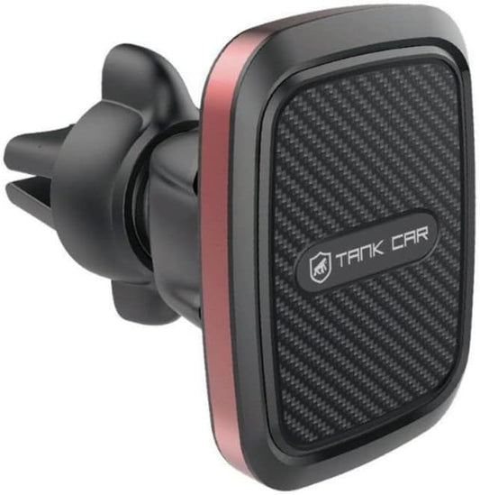 Gshield Suporte Veicular Magnético com 6 Imãs para Celular, GPS, Base Ajustável 360º e 2 Placas Metálicas de Fixação, Tank Car Preto