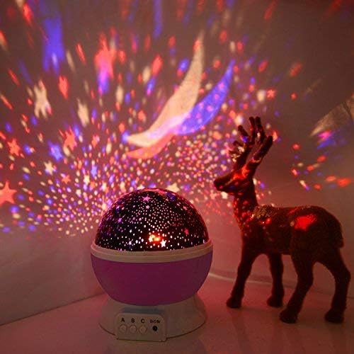 Projetor de luz noturna estrela|Lampadas de LED que mudam de cor| Rotativas de 360 graus.