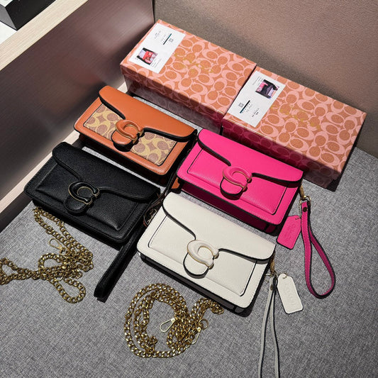 Bolsa de mão de couro de luxo leve