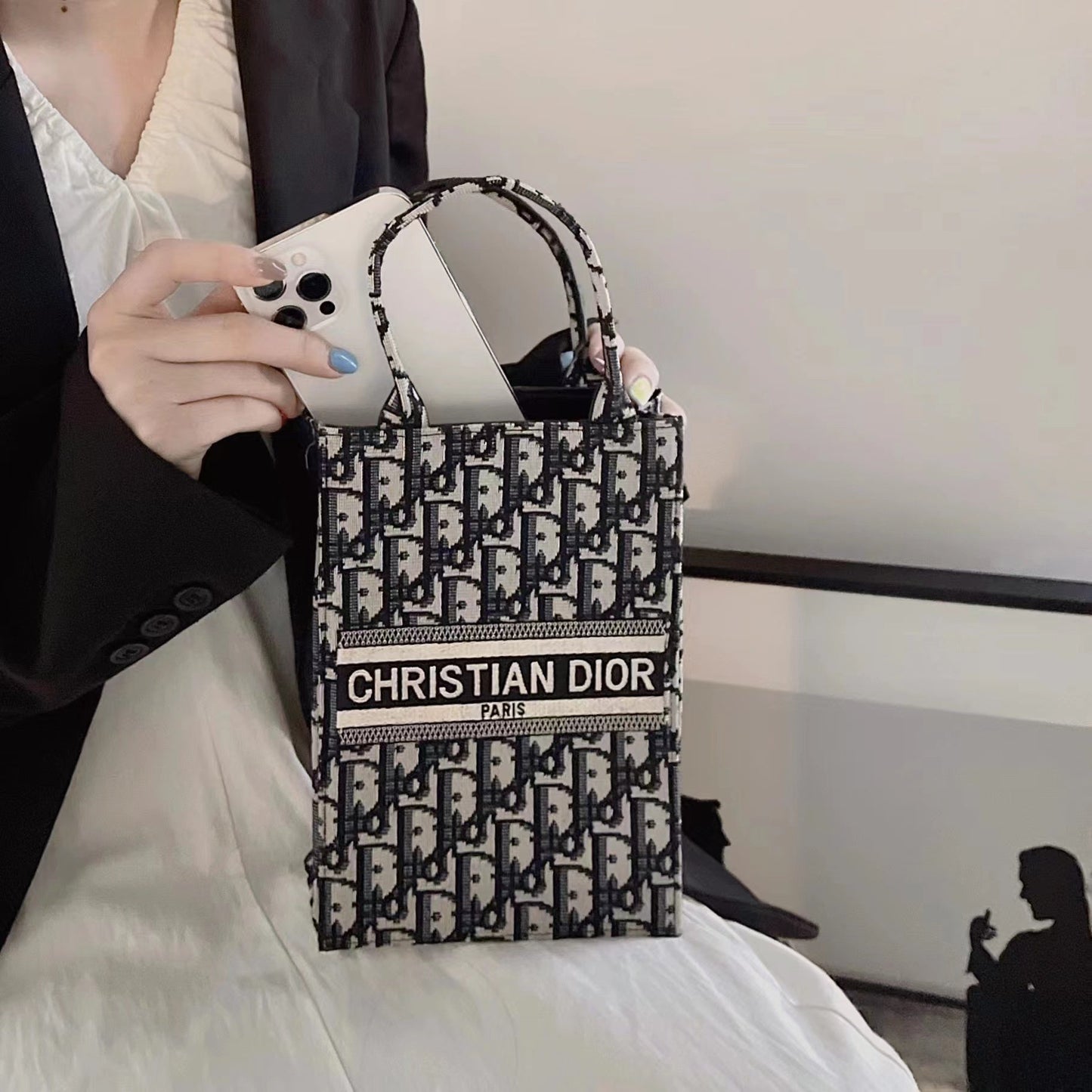 Sacola clássica com cinta de crossbody