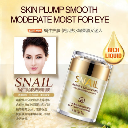 60g OneSpring Natural Snail Cream Facial Moisturizer Face Cream Whitening Ageless Anti Wrinkles Lifting Facial Firming Skin Care