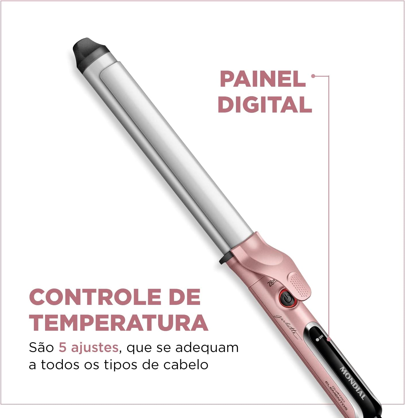 Modelador de Cachos By Juliette, Mondial, Verde Oliva, 70W, Bivolt - MC-JU-02