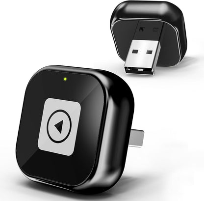 Adaptador CarPlay sem fio para iPhone – Design Mini USB, Plug & Play, conexão automática, converte com fio para CarPlay sem fio em segundos, compatível com iOS 10+ (atualização 2025) para carros 2016+
