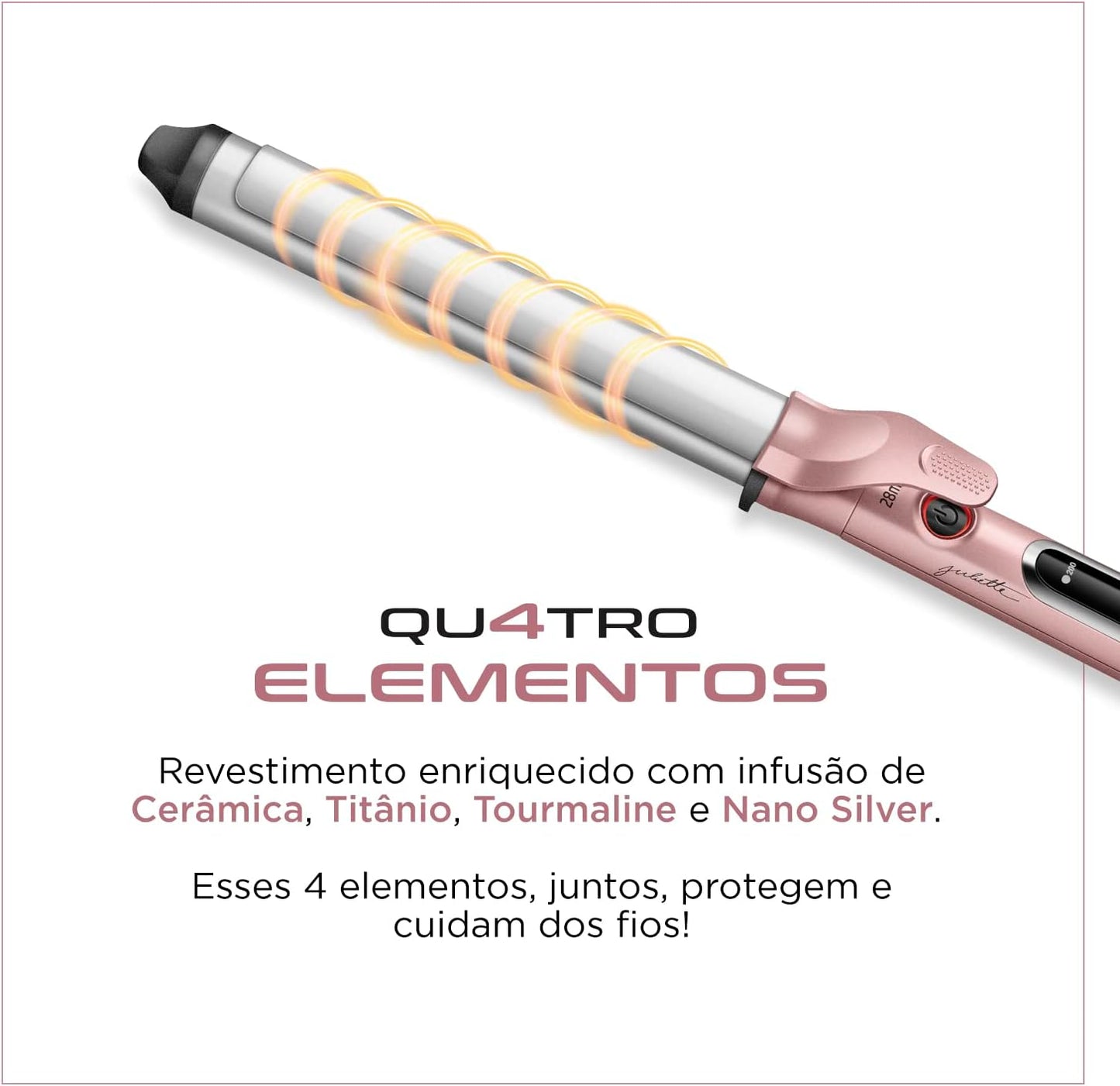 Modelador de Cachos By Juliette, Mondial, Verde Oliva, 70W, Bivolt - MC-JU-02