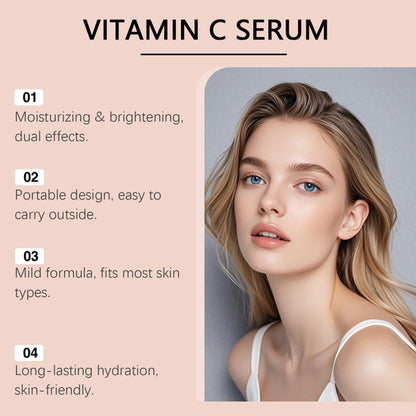 Vitamin C Face Serum, Antioxidant Hydrating Serum for Dull Skin, Daily Nourishing &amp; Smoothing Facial Serum, 1 Fl Oz