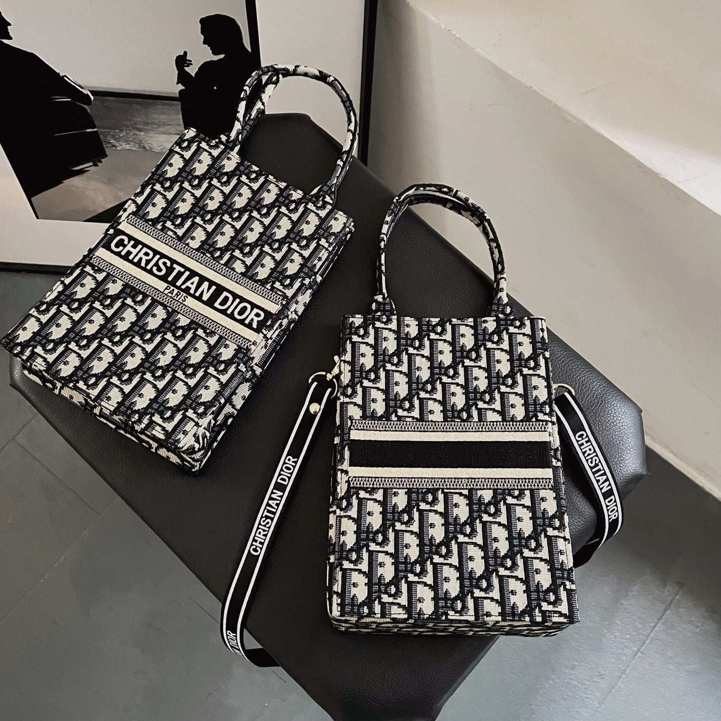 Sacola clássica com cinta de crossbody
