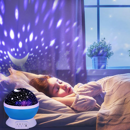 Projetor de luz noturna estrela|Lampadas de LED que mudam de cor| Rotativas de 360 graus.