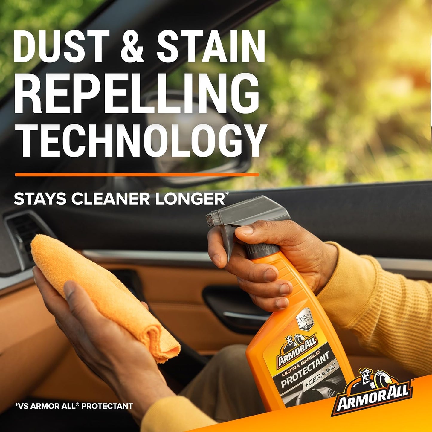 Armor All Spray protetor Extreme Shield, limpador interno de carro com proteção UV contra rachaduras e desbotamento, 40 ml