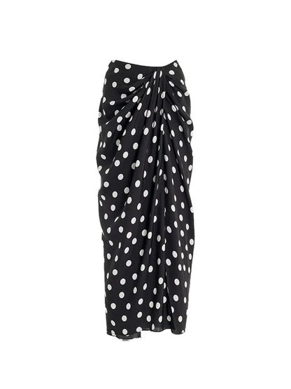 Elegant Polka Dot One-Piece Swimsuit