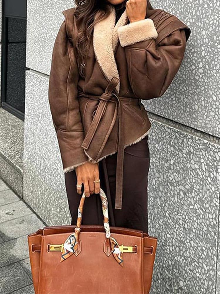 Jaqueta Casual de Camurça