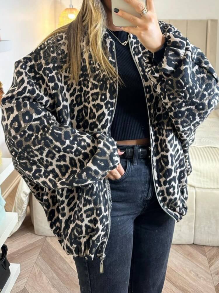 Jaqueta Casual Animal Print