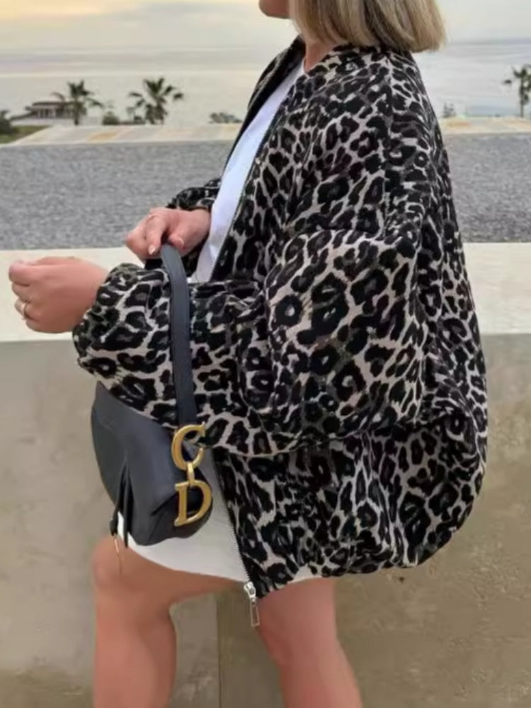 Jaqueta Casual Animal Print