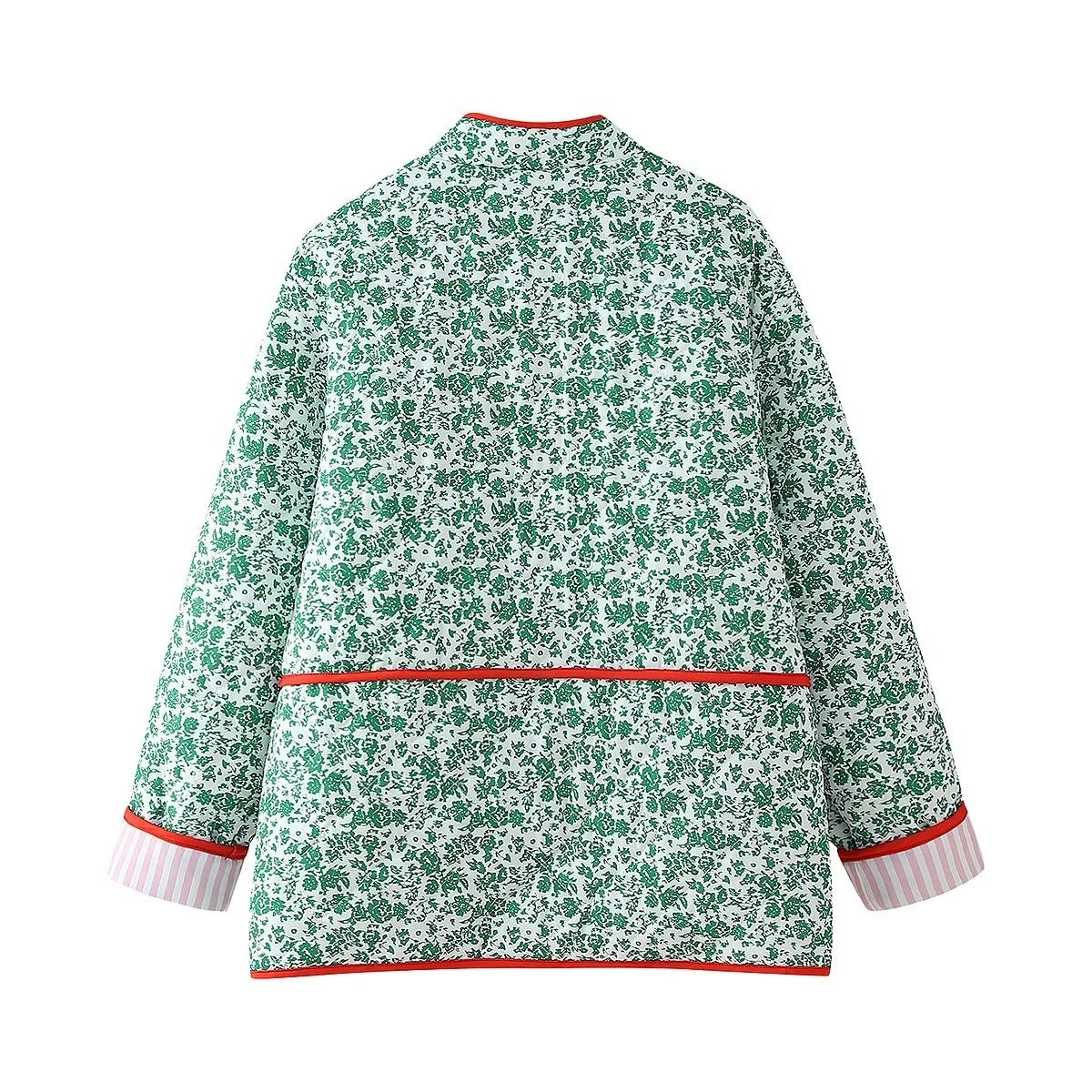 Jaqueta Patchwork Estampa Floral Colorida