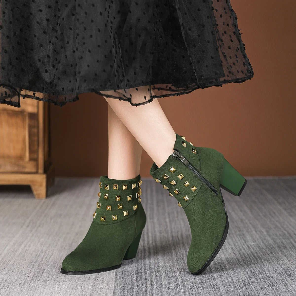 Corvella Stud Boots