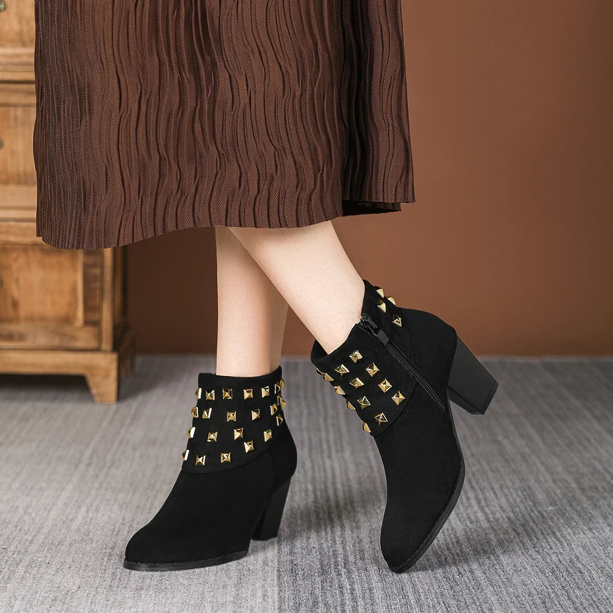 Corvella Stud Boots