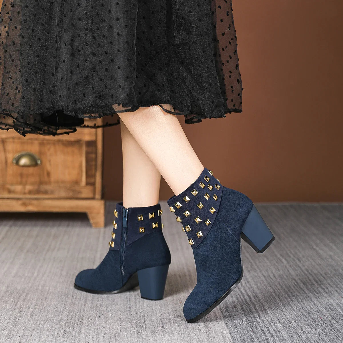 Corvella Stud Boots