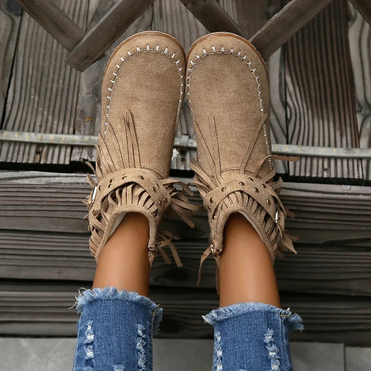 Ravina Fringe Boots