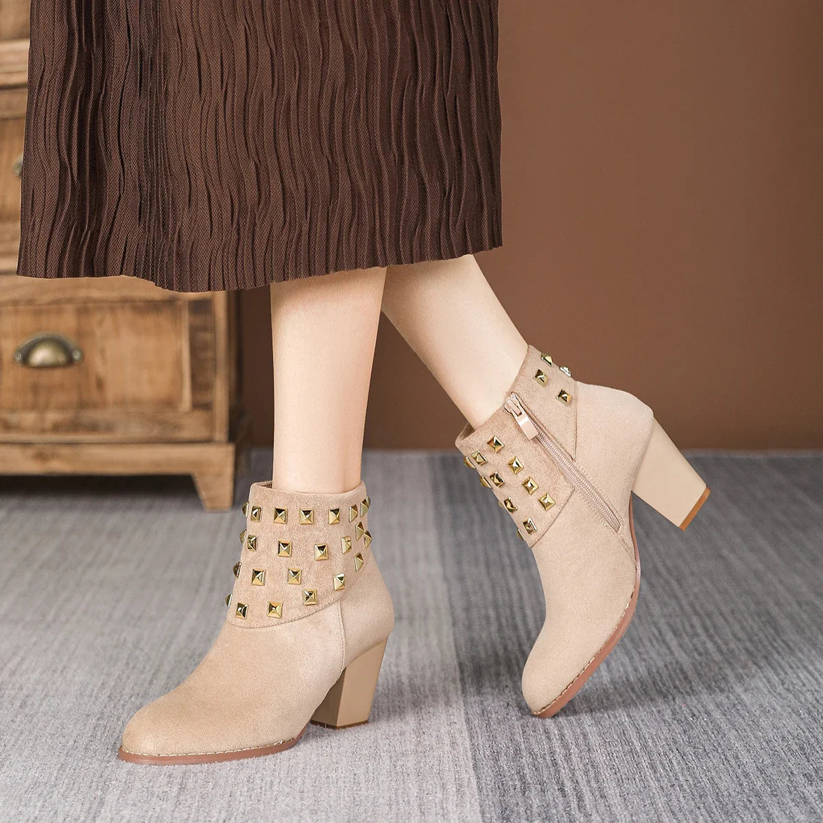 Corvella Stud Boots