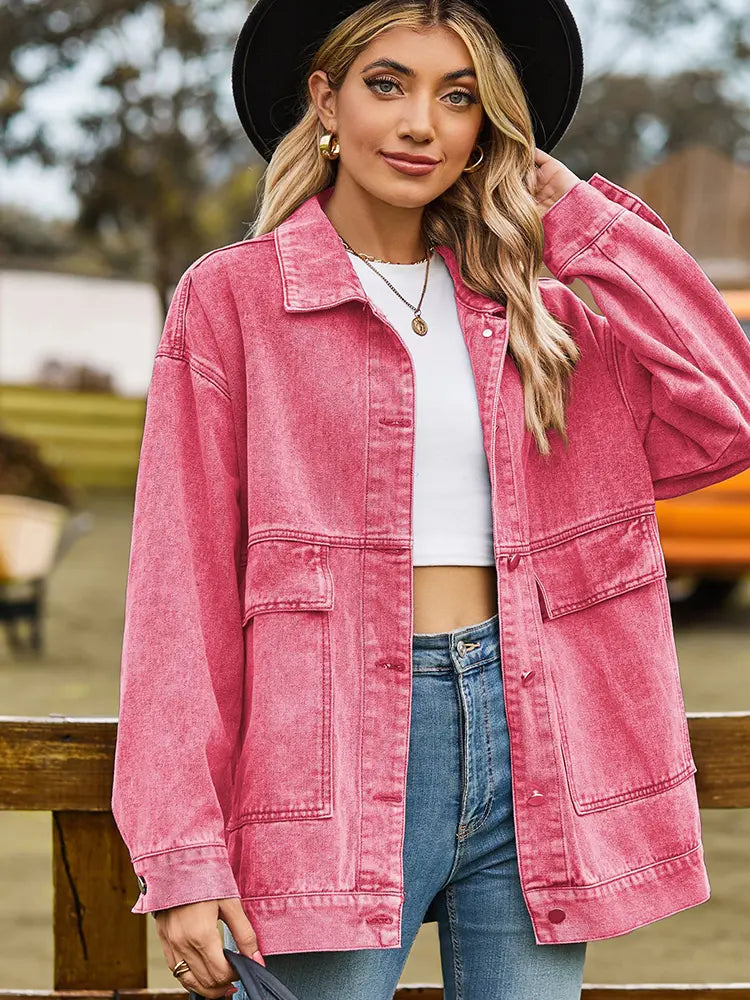 Casaco de Ganga Vintage Oversized