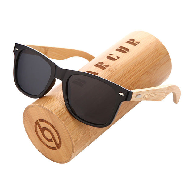 Óculos de sol polarizados de bambu polarizados de barcur homens homens de sol de madeira, mulheres, marca original, óculos de madeira Oculos de Sol Masculino