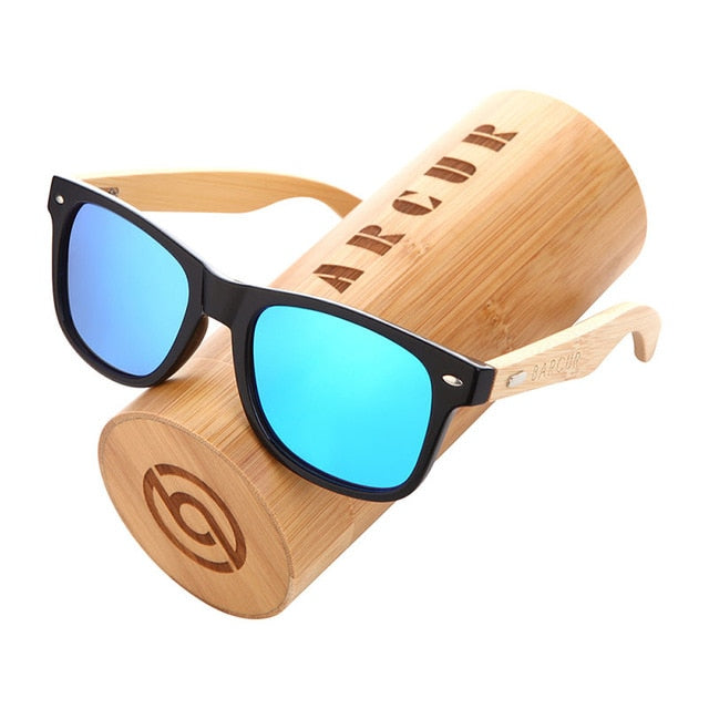 Óculos de sol polarizados de bambu polarizados de barcur homens homens de sol de madeira, mulheres, marca original, óculos de madeira Oculos de Sol Masculino