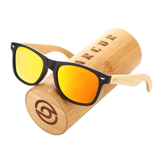 Óculos de sol polarizados de bambu polarizados de barcur homens homens de sol de madeira, mulheres, marca original, óculos de madeira Oculos de Sol Masculino