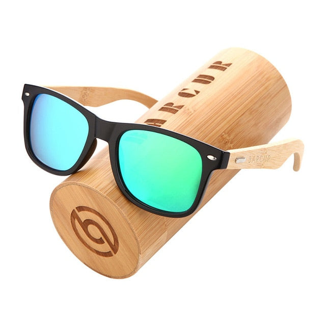 Óculos de sol polarizados de bambu polarizados de barcur homens homens de sol de madeira, mulheres, marca original, óculos de madeira Oculos de Sol Masculino