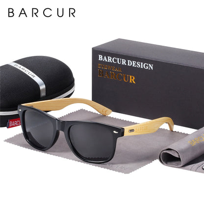 Óculos de sol polarizados de bambu polarizados de barcur homens homens de sol de madeira, mulheres, marca original, óculos de madeira Oculos de Sol Masculino