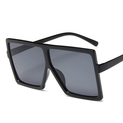 Óculos de sol de grandes dimensões de plástico designers de marca quadrada Big Frame Sunglasses para fêmeas UV400 Sun Glasses masculino Oculos Masculino