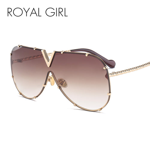 Royal Girl 2020 Novos óculos de sol Homens Mulheres Projeto de marca Metal Metal Frame Personalidade de alta qualidade UNISSISEX Sun Glasses MS678