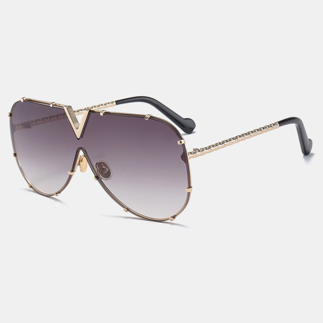 Royal Girl 2020 Novos óculos de sol Homens Mulheres Projeto de marca Metal Metal Frame Personalidade de alta qualidade UNISSISEX Sun Glasses MS678