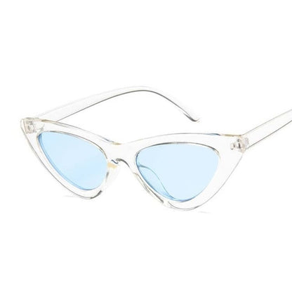 Novos óculos de sol retro moda feminina designer de marca vintage olho de gato preto de sol branco óculos feminino uv400 oculos