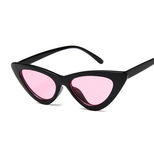 Novos óculos de sol retro moda feminina designer de marca vintage olho de gato preto de sol branco óculos feminino uv400 oculos