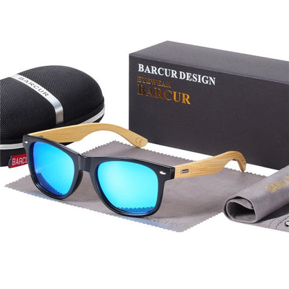Óculos de sol polarizados de bambu polarizados de barcur homens homens de sol de madeira, mulheres, marca original, óculos de madeira Oculos de Sol Masculino