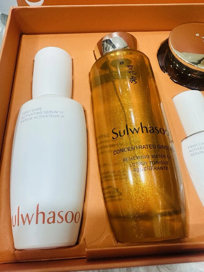 Kit Rejuvenescedor Concentrado de Ginseng Sulwhasoo (3 itens) Antirrugas K-Beauty