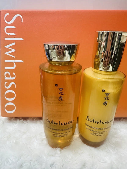 Kit Rejuvenescedor Concentrado de Ginseng Sulwhasoo (3 itens) Antirrugas K-Beauty